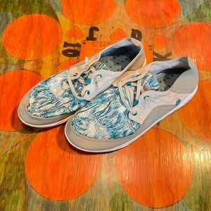 Columbia Bahama Vent Relaxed PFG Laced Boat Deck Shoes Blue BM2658-092 Mens 11.5